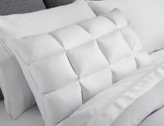 white pillows